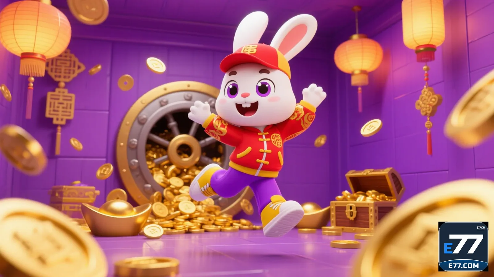 Imagem de um jogador acessando o cassino e77, destacando a confiança na plataforma. - e77