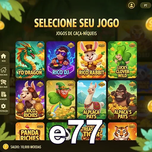 Entre na e77 com navegação rápida e uso responsável